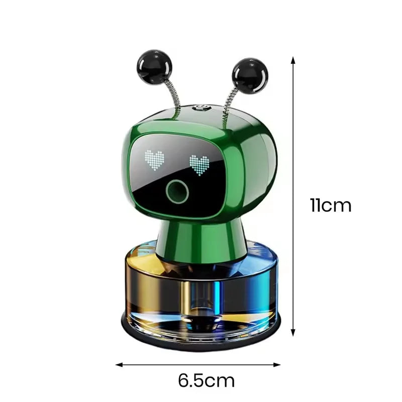 Désodorisant de voiture Intelligent diffuseur d'arôme de voiture Rechargeable AI yeux intelligents 4 niveaux de diffuseur de voiture Intelligent réglable cadeau