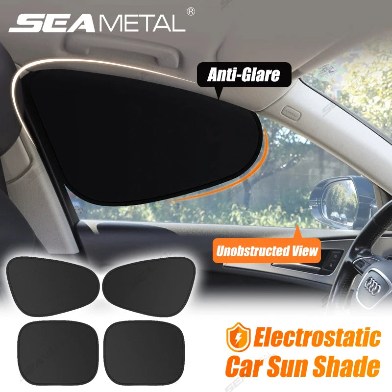 Pare-soleil électrostatique pour fenêtre latérale de voiture — 4 couches, anti-éblouissement, protection UV