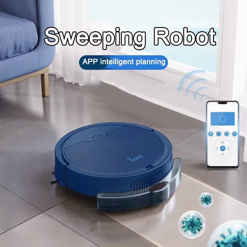 Nuevo robot de barrido y aspiración inalámbrico 3 en 1, barredora inteligente, robots de barrido para el hogar