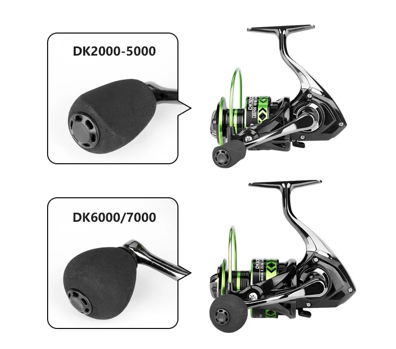 VWVIVIDWORLD, traînée maximale de 21KG, moulinet de pêche, équipement en alliage de Zinc, bobine en alliage, bras en métal, pied en métal, moulinet Spinning, pêche à la carpe, eau salée