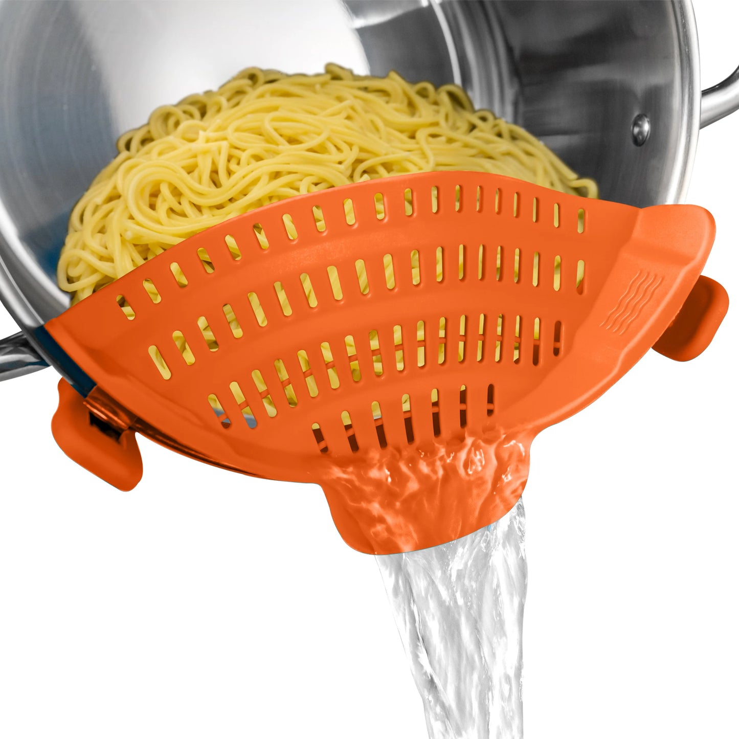 1pc Adjustable Clip-on Silicone Pot Strainer, Silicone Strainer for Pots, Pans and Bowls, Kitchen Pot Colander