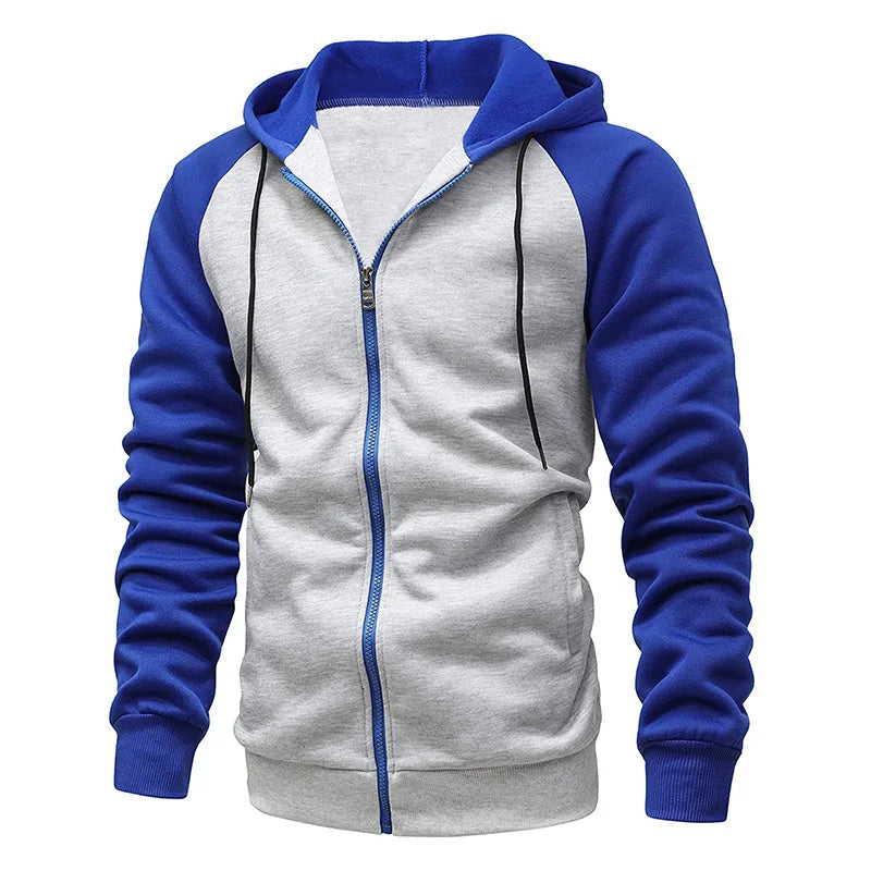 Men's Casual Jacket, Hooded Zipper Sweatshirt with Pocket, Printed Pullover, Sportswear, All Elite Wrestling, Autumn, Winter, New, 2025