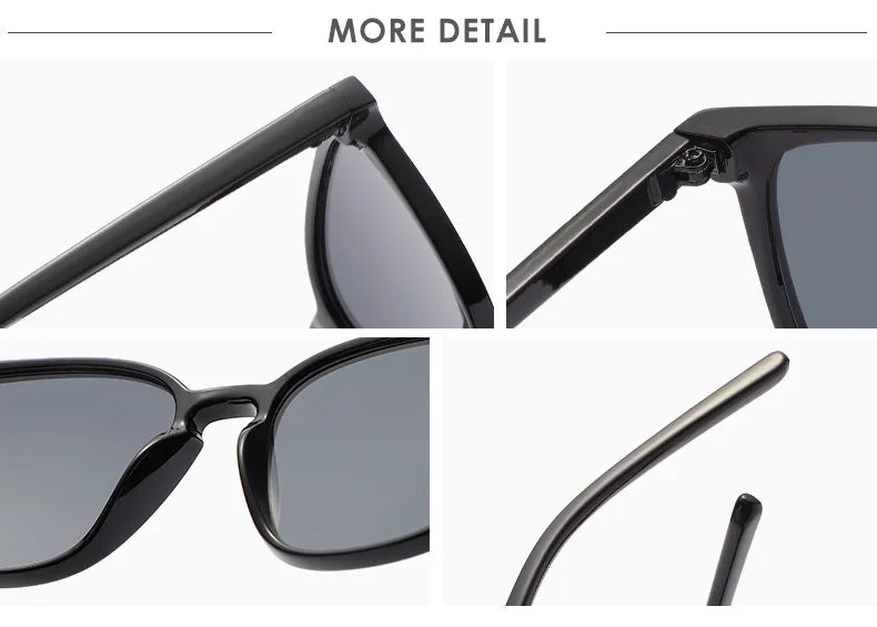Lunettes de soleil carrées vintage tendance pour femmes — rétro