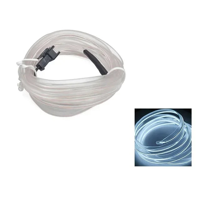 Lampe Led décorative pour intérieur de voiture, 1M/3M/5M, câblage EL, bande néon pour bricolage automobile, lumière ambiante Flexible, Diode d'ambiance de fête
