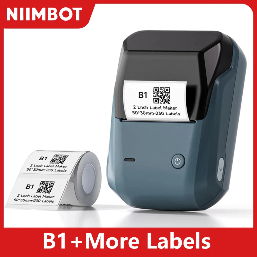 Mini imprimante thermique portable — auto-adhésive, étiqueteuse Bluetooth, autocollants de poche