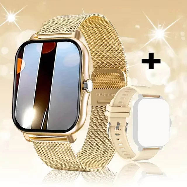 LAXASFIT 2026 Nuevo reloj inteligente con llamada Bluetooth, pantalla táctil completa, monitor de frecuencia cardíaca, reloj inteligente deportivo para hombre y mujer, regalo