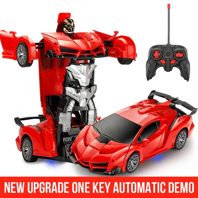 2-in-1 RC Electric Car, Transforming Robots, Sport Vehicle Model, Boys' Toys, Cool Remote Control Deforming Cars, Kids' Toy, Gifts