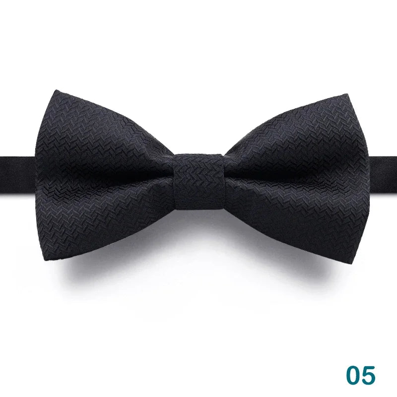 Nœud Papillon Homme Mariage Réglable Classique — Noir Double Cravate Cadeau Affaires