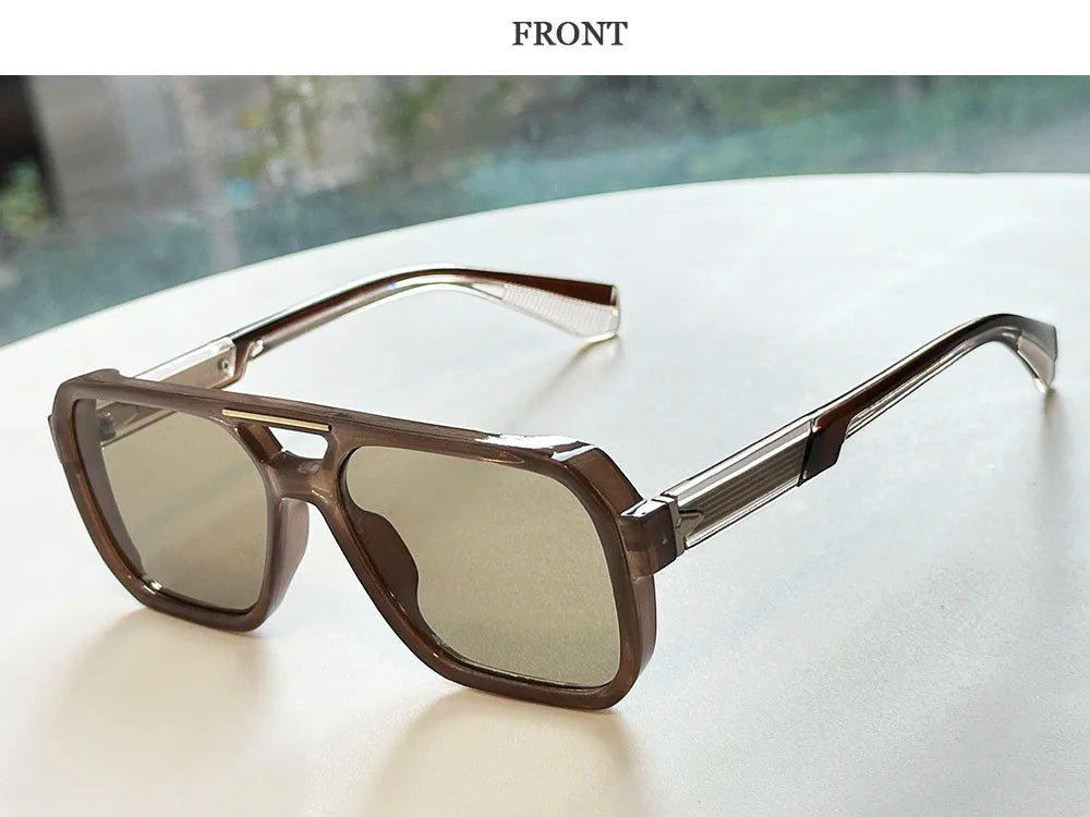 Lunettes de soleil carrées pour femmes à la mode — vintage, hommes, 2026