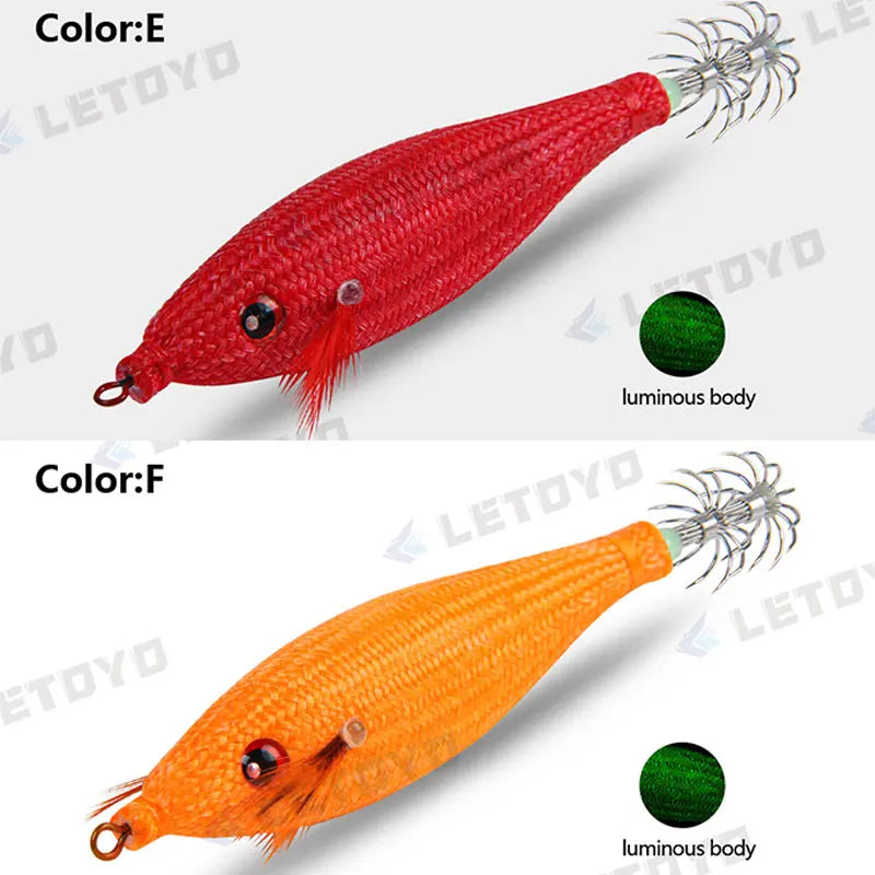 Accessoires de pêche 78Mm 10G, gabarit de calmar flottant, leurre de pêche au gabarits, crochet de calmar artificiel en plastique pour outils de pêche en bateau de mer
