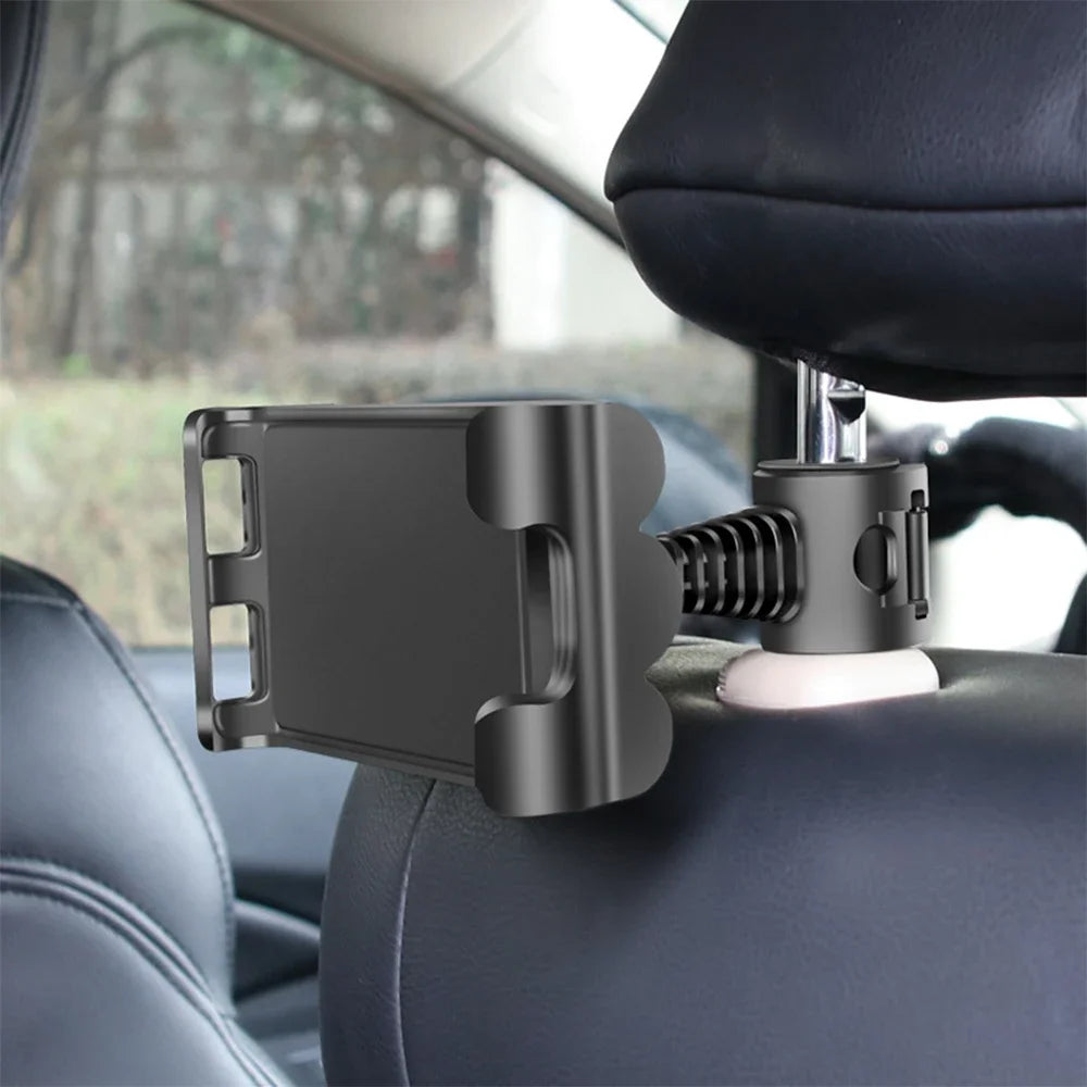 Support de tablette de voiture pour appui-tête réglable, support arrière de siège de voiture pour iPad, support de téléphone portable, Clip, accessoire de voyage sur route pour enfants