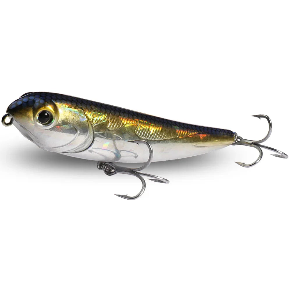 Marcher le chien Topwater leurre de pêche 15g 11 cm flottant crayon appât 3D Swimbait crochet Popper Pesca Wobbler vairon équipement manivelle