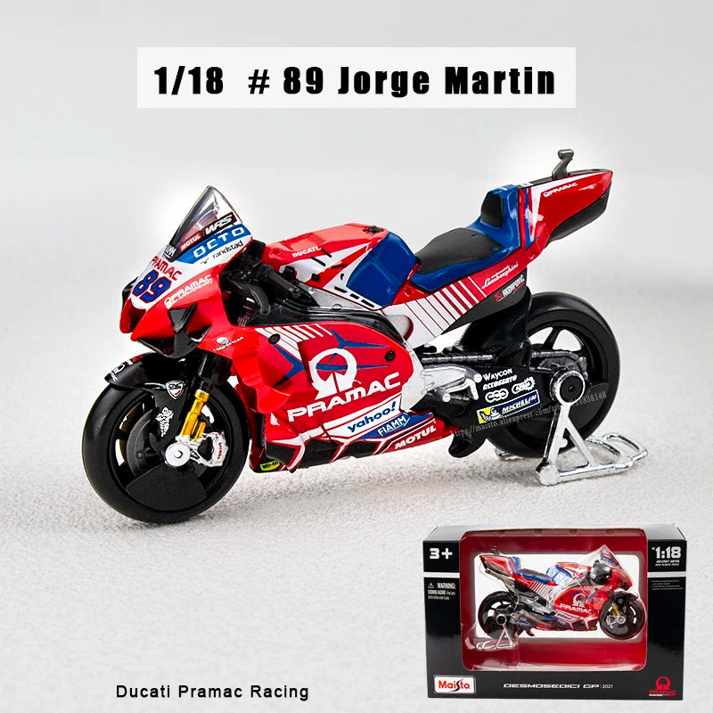 Modèle Réduit Moto GP 1:18 Champion 2024 — Alliage Moulé, Collection & Cadeau