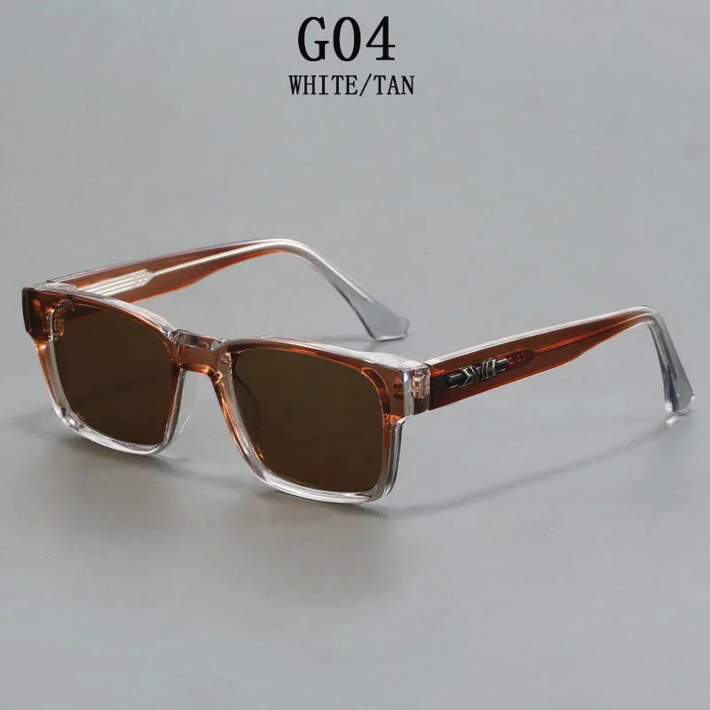 Vintage Polarized Sunglasses for Men, Square Sunglasses for Women, Fashionable Trendy Eyeglasses, Gafas De Sol Hombre, Lunette Soleil Femme