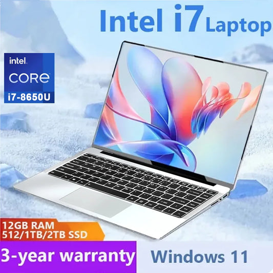 Ordinateur portable 2025 — 12 Go RAM, 1 To/2 To SSD, Windows 11, bureau, étude