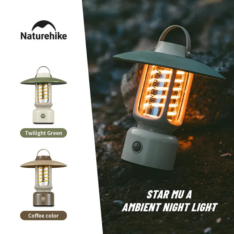 Naturehike rétro lanterne atmosphère lumière Camp lumière extérieure Camping lumière Camping cheval lumière charge tente lumière éclairage