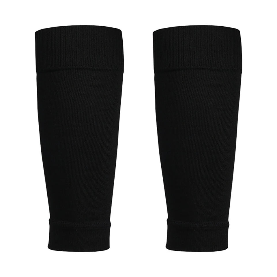 Loogdeel 1 Pair Football Socks Leg Brace Sleeves Breathable Sports Socks Shin Guard for Kids and Adults Calf Protection Leg Cover