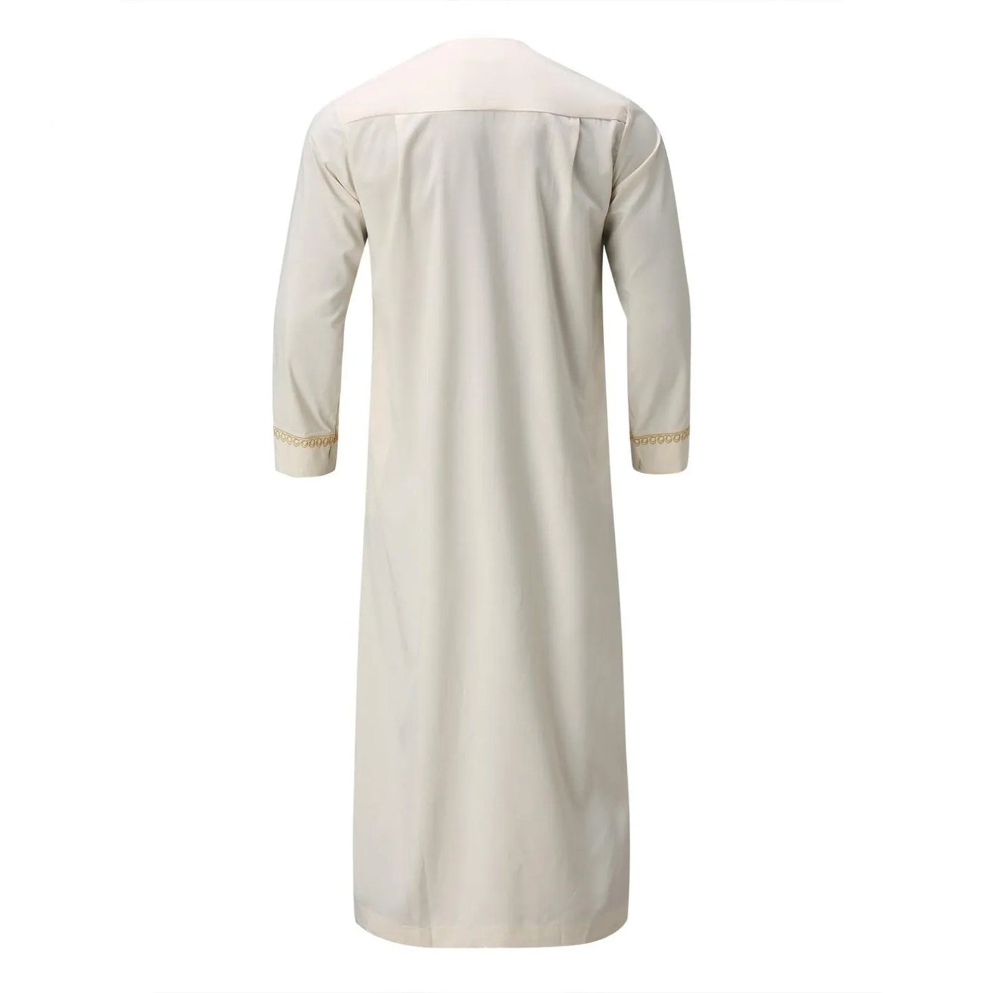 Vêtements musulmans traditionnels pour hommes, chemise musulmane, robe d'aviation, royauté islamique, robe de Dubaï, col rond, manches longues, rétro, adt Abaya