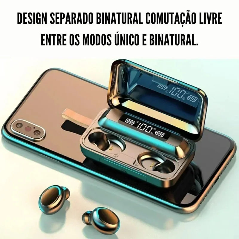 New 9D Stereo Bluetooth Earbuds, Deep Bass, Sport Earphones, Hands-Free, Touch Control, TWS Wireless Headphones, Waterproof Headset