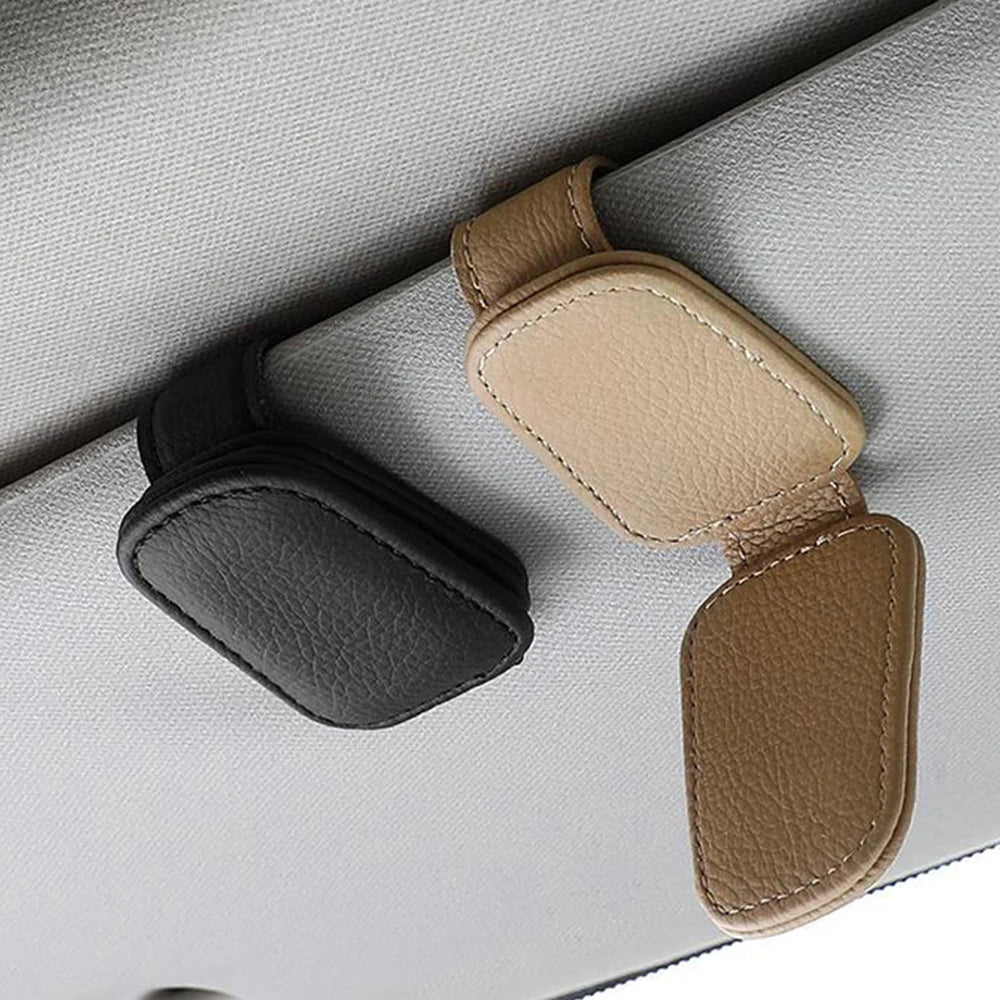 Universal Car Sunglass Clip, Ticket Holder, Fastener Support, Pen Case, Sun Visor, Car Accessories