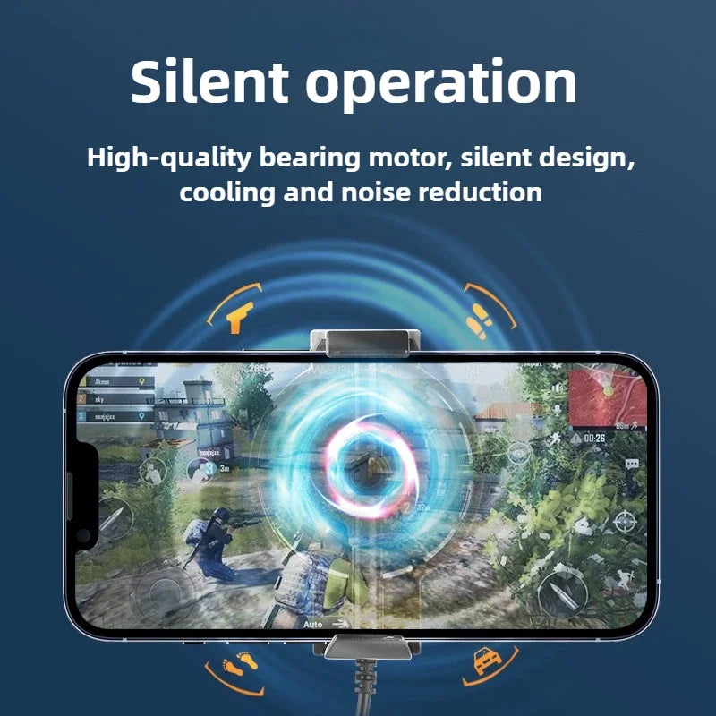 Ventilateur de refroidissement téléphone universel — gaming, dissipateur de chaleur