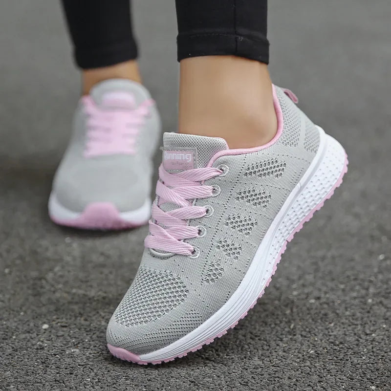 Zapatillas de mujer, zapatillas de moda para mujer, zapatillas deportivas para mujer, zapatos de diseñador, zapatos de mujer blancos, zapatos planos casuales para mujer, zapatillas deportivas