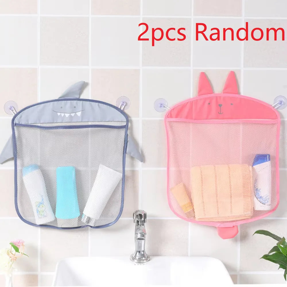 Cartoon Hanging Bag, Colorful Mesh Storage Basket, Kitchen Bathroom Sundries Organizer, Hanging Bag