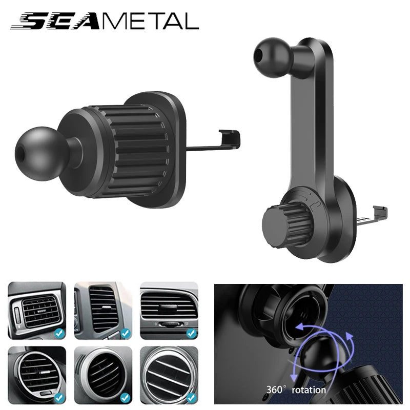 SEAMETAL Soporte de teléfono para coche Accesorios de interior Soporte de ventilación Base de ventilación Gadget universal para coche Soporte de teléfono móvil Accesorios