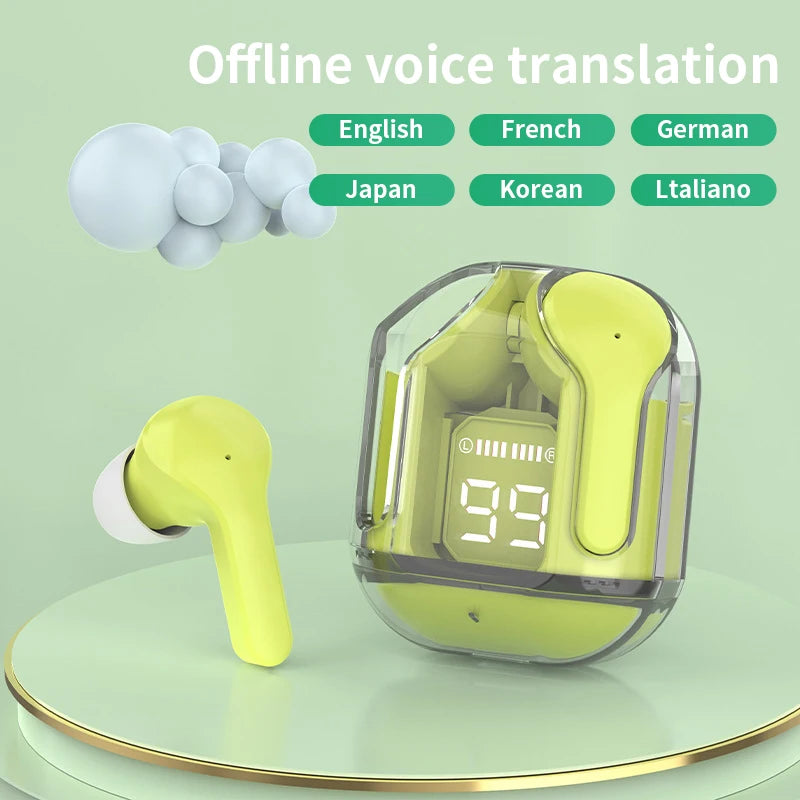 GREATWALL AI Translation Earbuds, In-Ear Noise Cancelling, High Definition 5.3 Sound Quality, Wireless Headphones for Sports and Fitness