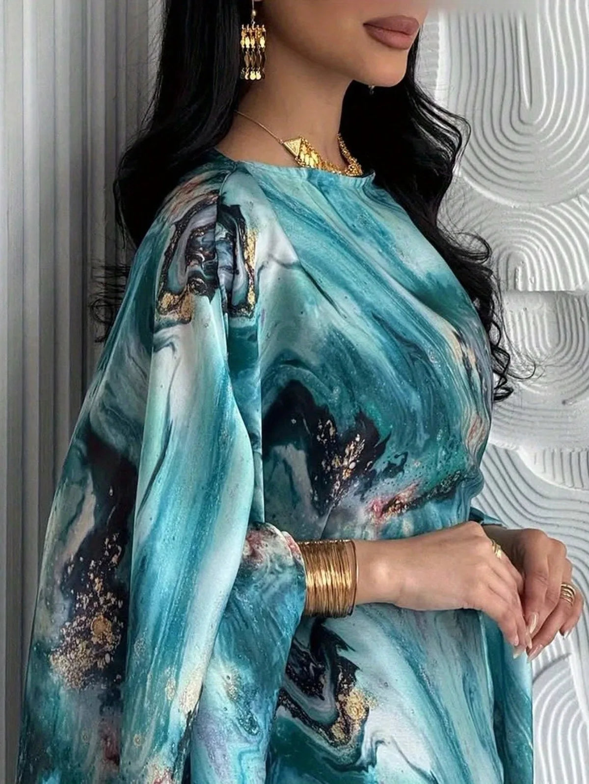 Abayas – robe de soirée ample à manches longues, pull du moyen-orient, caftans élégants pour femmes, Jilbabs, robes Maxi imprimées islamiques