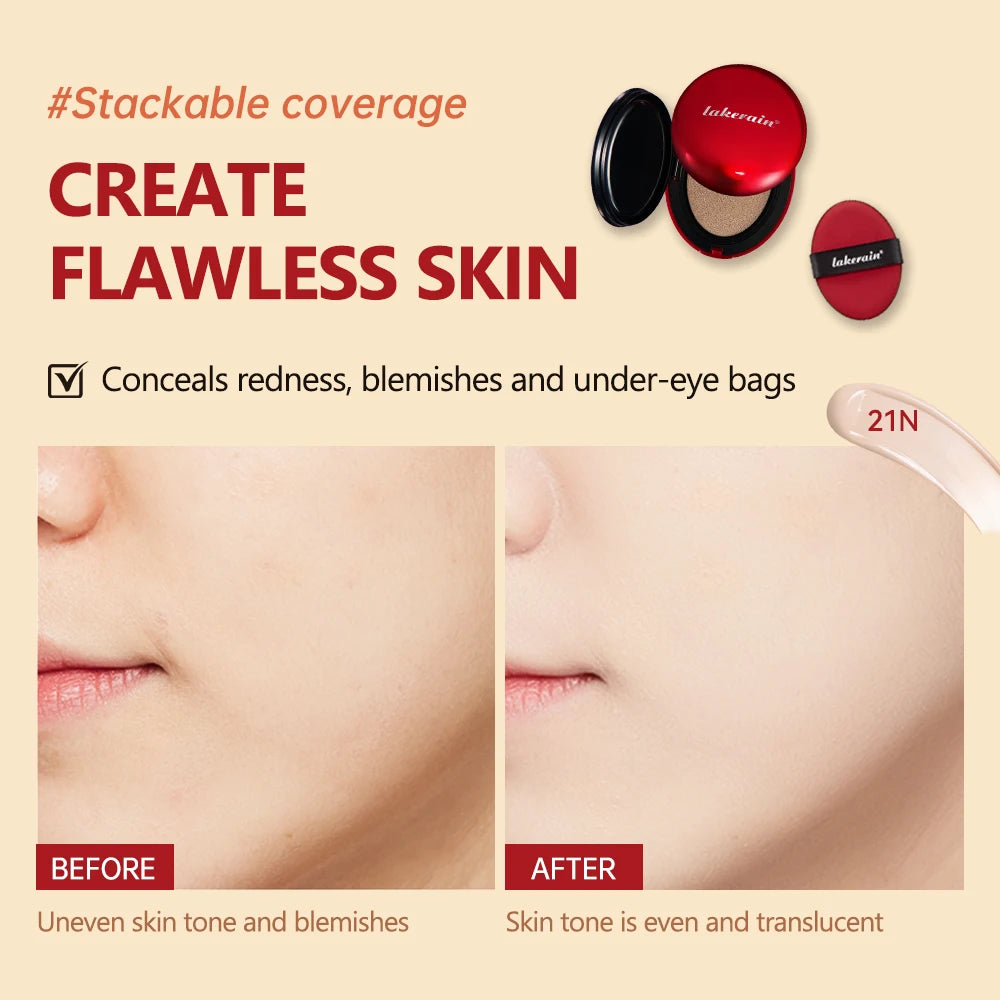 Base de maquillaje Super Cushion impermeable, crema aclarante de larga duración para mujeres, base facial, cosméticos coreanos