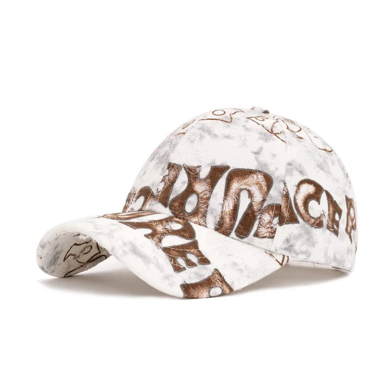 Gorra de béisbol marrón FS Fashion con letras para hombres, sombrero de lujo para mujeres, gorra de camionero informal, gorras streetwear de hip-hop, gorra de mujer