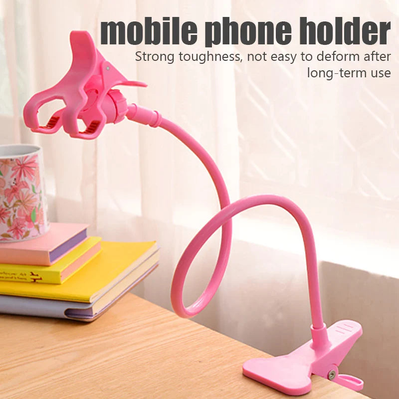Soporte universal flexible para teléfono móvil, soporte perezoso ajustable, clip para teléfono móvil, cama para el hogar, soporte de escritorio, soporte rápido para smartphone