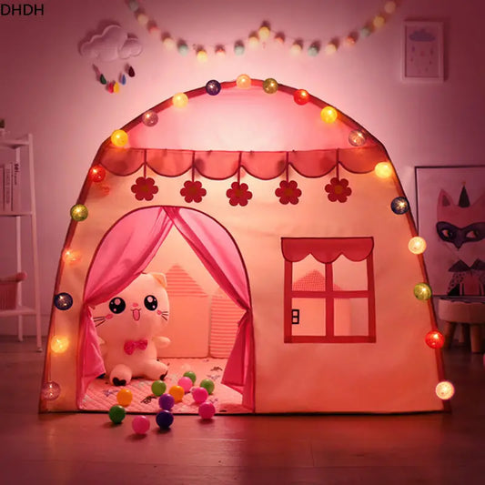 Tente pour enfants jeux d'intérieur et d'extérieur jardin Tipi château de princesse pliant Cubby jouets tentes Enfant chambre maison tipi Playhouse
