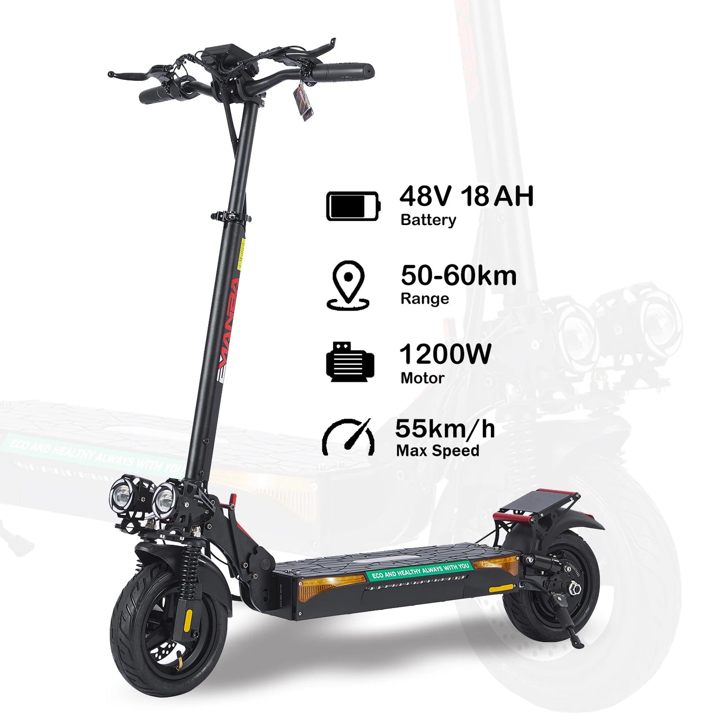 Motor de 800 W, batería de 48 V y 16 Ah, patinete eléctrico todoterreno impermeable IP55, llave NFC, patinete eléctrico todoterreno, almacén de porcelana