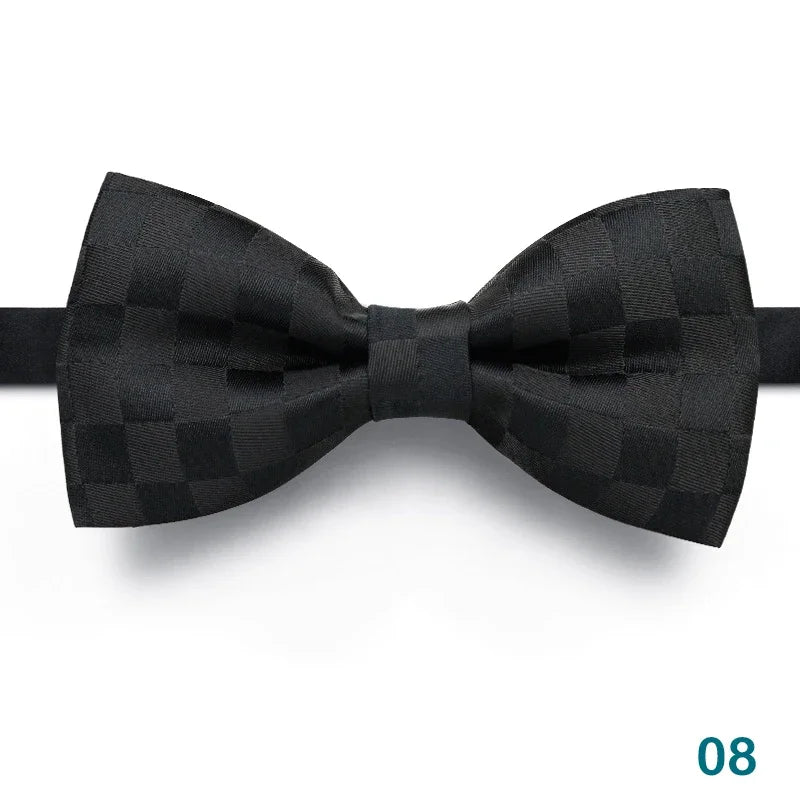 Nœud Papillon Homme Mariage Réglable Classique — Noir Double Cravate Cadeau Affaires