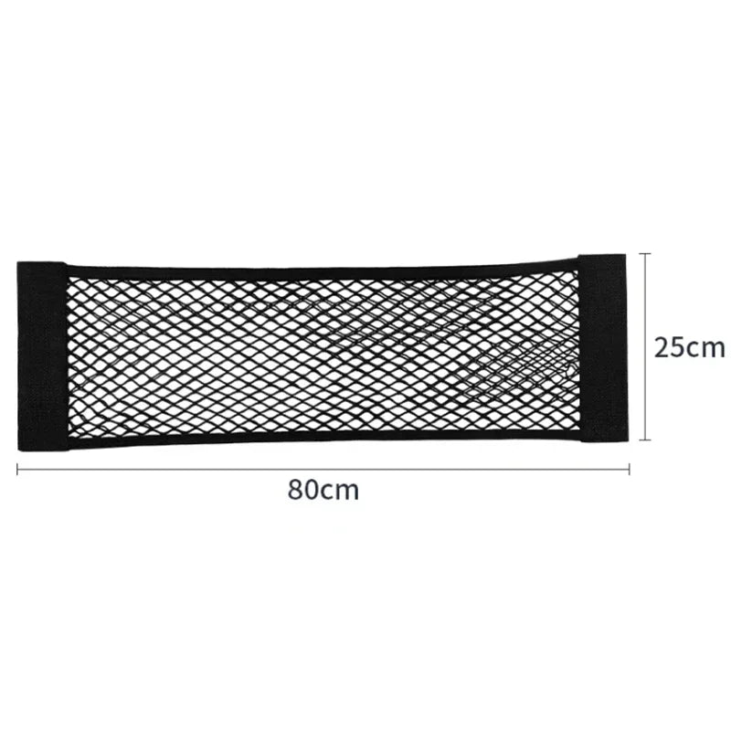 Car Trunk Storage Net, Magic Artificial Elastic Sticker, Universal, Rear Seat Bag