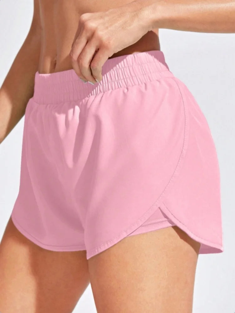 Shorts de Yoga élastiques pour femmes, Leggings courts d'entraînement, de Fitness, de course, de Sport, de Fitness