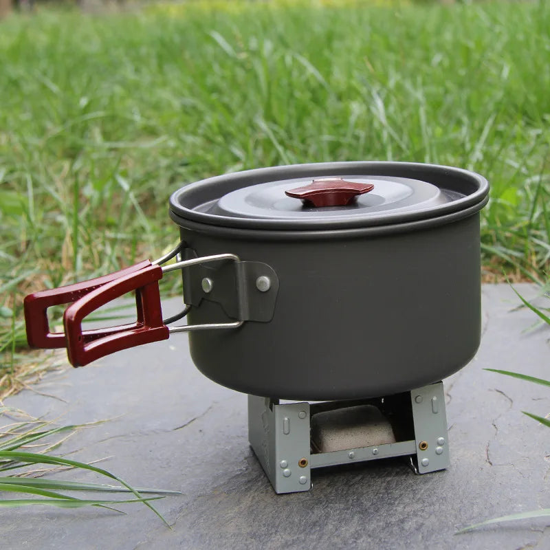 Poêle à alcool de Camping Portable, brûleur à alcool solide, poêle pliant à carburant, Mini esprit d'extérieur, cuisine pique-nique barbecue, poêle à cire
