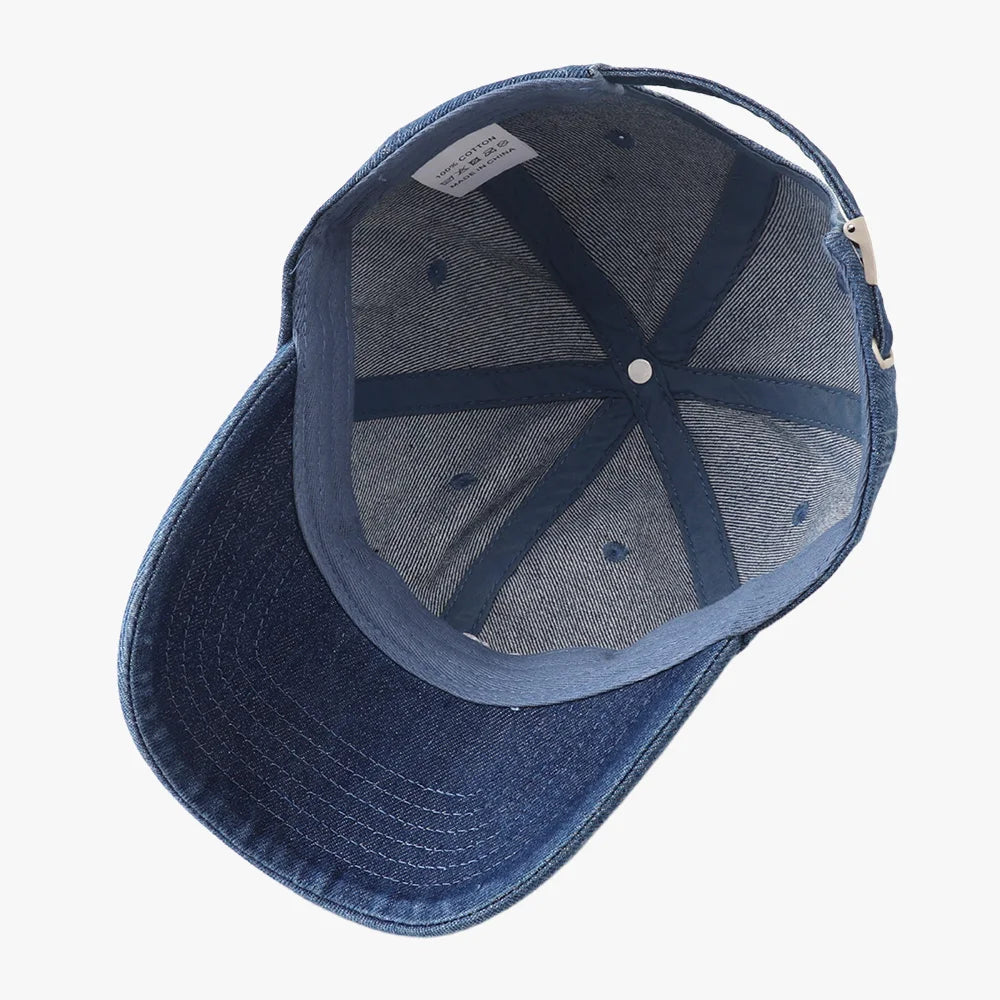 2025 New Vintage Denim Visors Hat Fashion Jean Baseball Cap Unisex Letter Embroidery Hip Hop Snapback Caps Cool Cap