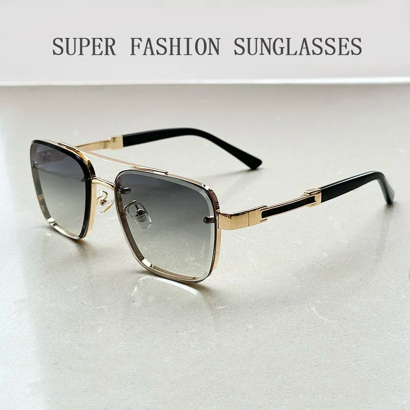 2025 Square Sunglasses Men Luxury Vintage Sunglasses Women Trendy Retro Sunglasses Hombre Lunette Soleil Femme