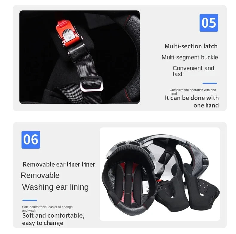 Casque de moto intégral ORZ-B08A, motif Mecha brillant, casque de course, casque de sécurité certifié DOT de Style italien avec Vi teinté