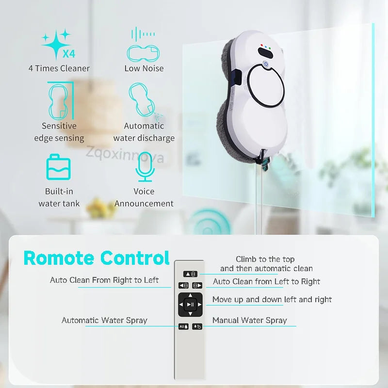 UPS system Robot window cleaner vacuum cleaner smart household appliance automatic cleaning window washer window cleaner window washing electric mops