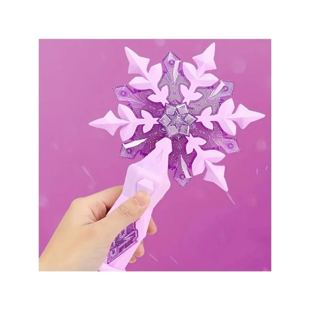 Baguette de neige princesse pour filles, jouet féerique, baguettes lumineuses, noël, Halloween, jouets pour enfants, flocon de neige, bâtons lumineux, Cosplay pour enfants
