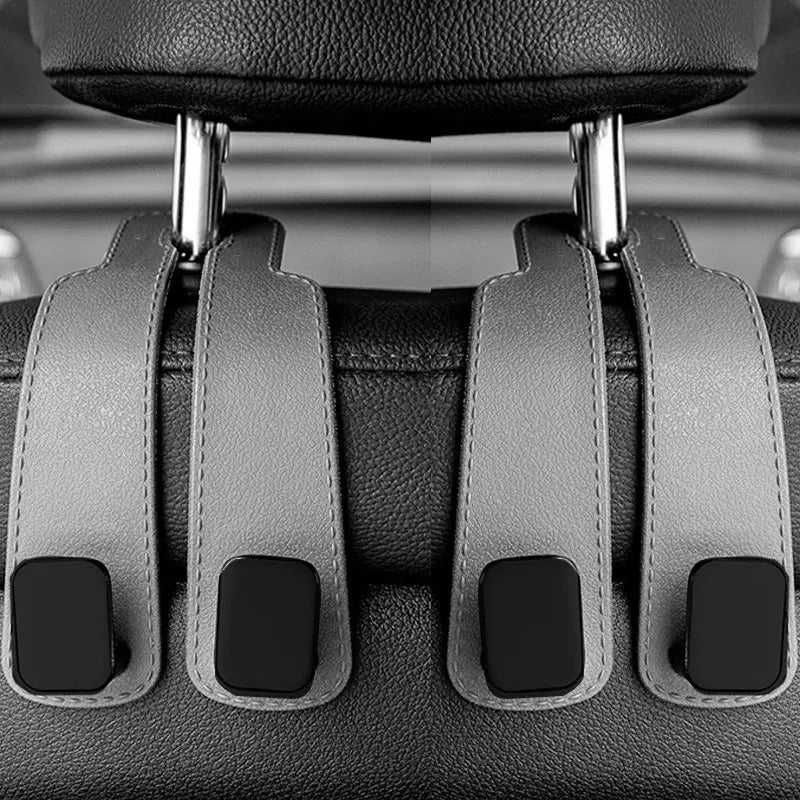 Ganchos para reposacabezas de coche, colgador para bolsos, organizador de respaldo de asiento, clips de sujeción automática, ganchos para coche St
