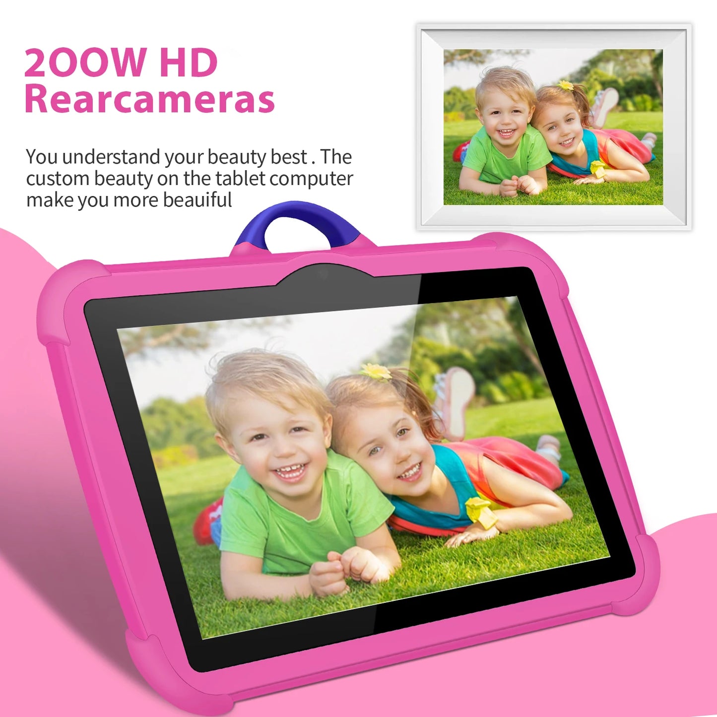 Nouveau modèle de dessin animé enfants tablette 7 pouces Quad Core 4GB RAM 64GB ROM Android apprentissage jeux éducatifs tablettes cadeaux pour enfants