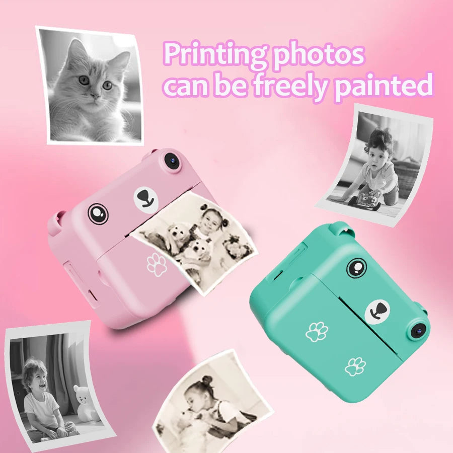 The multi-functional children's camera is a must-have Halloween gift. The camera can instantly print and is a small portable camera