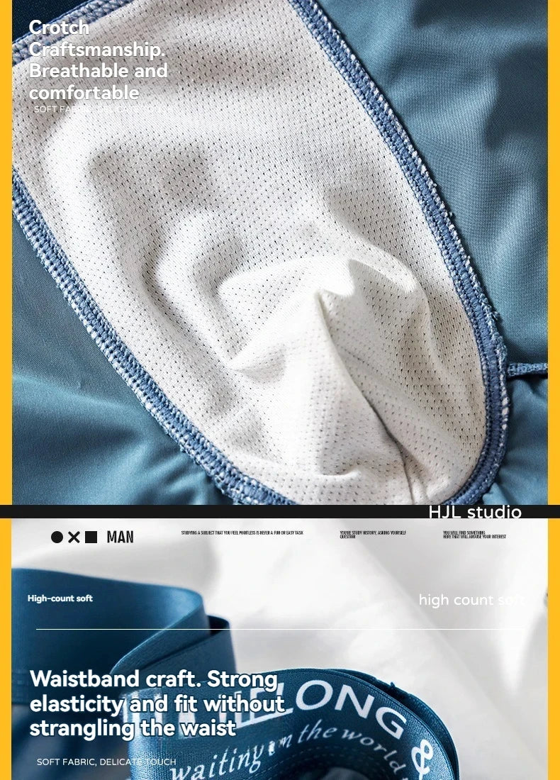 Boxer Satin Soie Homme — Respirant, Mince & Sans Couture