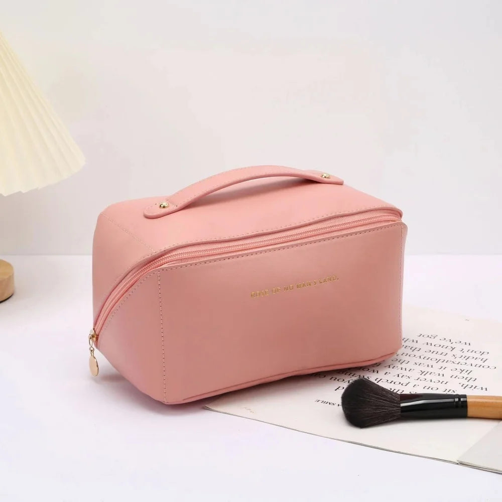 Portable Travel Cosmetic Storage Bag, Large Capacity Makeup Bag, Waterproof, Beauty and Skincare, Beauty Pillow, Toiletries Handbag
