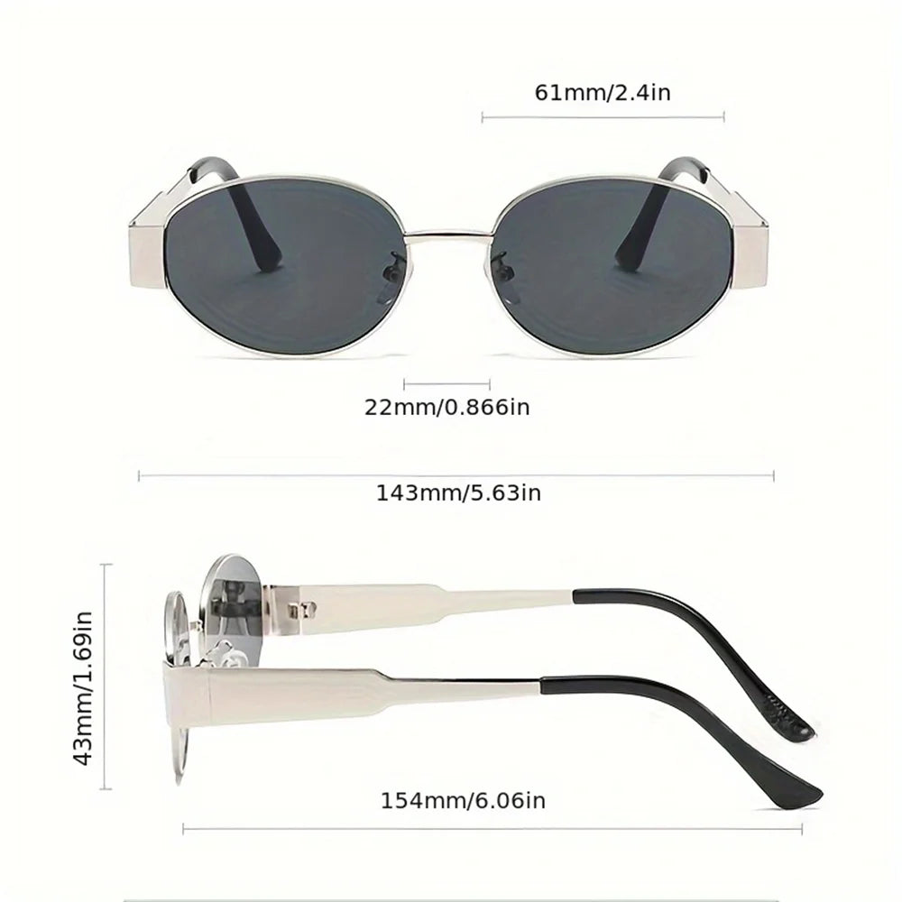 Lunettes de soleil polarisées UV400 — cadre rond, casual, mode, extérieur